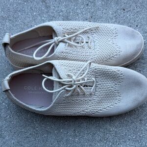 Cole Haan Light Tan Knit Sneakers